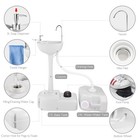 Yescom 17l Portable Camping Sink Hand Wash Stand Tank Station