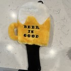 Evergolf Beer Is Good Beer Mug Plush Driver Headcover Yellow White Black