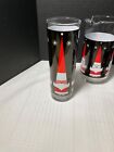 Vintage Libbey Holt Howard Atomic Santa Christmas Mcm Retro - Pitcher 4 Glasses