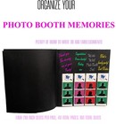 Photo Booth Scrapbook - Black Cover Photo Booth Wedding Memory Guest Book Album