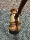 Vintage Wooden Gavel Auctioneer Judge Mallet Court Unscrewable
