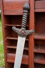 Antique Theatrical Large Wood Blade Sword Stage Prop Roman Vintage Fraternal