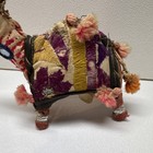 Vintage Hand Woven Cotton Embroidered Camel Figure India Patchwork 5   