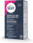 Veet Sugar Wax Strips For Women s Body Hair Removal  Bikini Hair Removal Kit  Pu