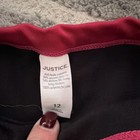 Justice Girls Size 12 2-piece Bralette Bikini Set Cherry Fruit Black Pink