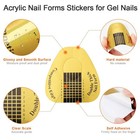 200 Pcs Nail Forms For Builder Gel  Ahier Self-adhesive Nail Extension Forms For