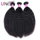 Unice Brazilian Kinky Yaki Straight Human Hair Extensions 3 Bundles Hair Weaves