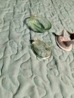 Chickens Glass 3 Tops 1 Bottom Not Uranium Glass But Strange Vintage Glass Small