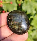Natural Labradorite Quartz Crystal Palm Stone  33g Labradorite Crystal 