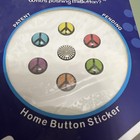 Mi Button - Iphone Home Button Stickers  For Phone Or Ipad Peace Theme Gift Diy