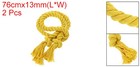 2pcs Rope Curtain Tiebacks 30  Polyester Tassel Curtain Holdback Yellow