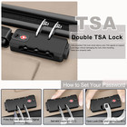 Lightweight 3-piece Hardshell Luggage Set With Tsa Lock And Spinner Wheels