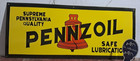 Pennzoil Porcelain Enamel Sign 36 X 15 Inches 1 Sided