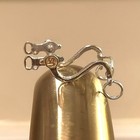 Rdlc One Sixth  1 6  Scale Us Cavalry Bit For Model Horse W  Closed Mouth Silver