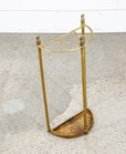 Mid Century Modern Umbrella Holder Cast Brass Pineapple Slotted Welcome Stand Nm