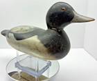 Vintage Working Broadbill  mason  Glass Eye Bluebill Drake Duck Decoy Original 