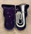 Vintage  King By H n White   3 4 3-valve Tuba With Case For Parts With Manuals
