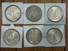 Lot Of 6 1878-1904 Morgan Dollars 90  Silver Mixed Dates excellent Condition