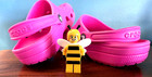 Lego Crocs Jibbitz Charm  4lw Bumblebee Minifig  10018258  New     ships Carefully