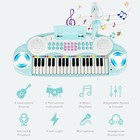 37 Keys Kids Toy Electronic Organ Portable Piano Keyboard W  Microphone