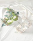 Butterfly Masquerade Mask For Women  Renaissance Woodland Elf Fairy Green