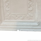Antique 12  Pressed Tin Ceiling Tile White Painted Architectural Salvage