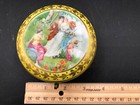 Antique French Dresser Jewelry Porcelain Box Hand Painted