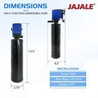 475 Gph 3 In 1 Submersible Aquarium Powerhead  Water Pump Internal Filter Oxygen