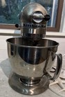 Rare Kitchenaid  nickel  Ksm90psnk Tilt-head Stand Mixer W  Bowl And Accessories