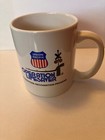 Vintage Union Pacific Railroad Operation Lifesaver Ceramic Coffee Mug Cup