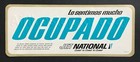 1960s National Airlines Seat Occupied Card Airways Ad Occupado Miami Florida