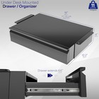 Vivo Black Space Saving Pull Out Under Desk Storage Drawer Desk Organizer