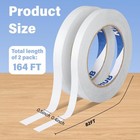 2 Pack Double Sided Fabric Tape For Clothes - Strong Adhesive Cloth Hemming  Hem