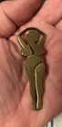 Vtg Nude Figural Woman Roach Clip Brass 7-25