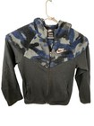 Nike Boys Sportswear Full Zip Camo Sherpa Fleece Hoodie Cu8942-010 Size Yl