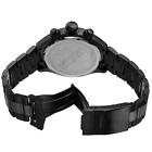 Akribos Xxiv Ak853bk Chronograph Date Black Stainless Steel Mens Watch