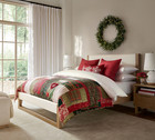 Sale Pottery Barn Holiday Love Reversible Quilt New- Queen Freeship Usa
