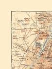 Historic Map - Brussels Belgium Central - Baedeker 1910 - 23 X 29 93