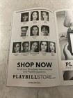 Six The Musical Broadway Theater Playbill  may 2022 Cast Album Stream Insert
