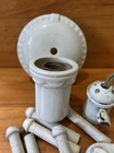 Antique Light Parts Lot Sockets Bryant Usa Parts Repair Vintage Knob tube Lot