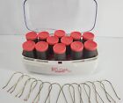Conair More Big Curls 12 Pink Jumbo Hot Rollers curlers Chv12n 12 Clips Tested