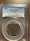 1828-p Thirteen 13 Stars Classic Head Half Cent 1 2c Pcgs Extra Fine 40 Xf 40