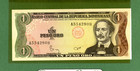 World Banknotes Dominican Unc 1 Peso Oro 1984 P-126a 1 A554280h