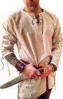 Men s Cotton Shirt Medieval Viking Tunic Renaissance Costume   Embroidery Patter