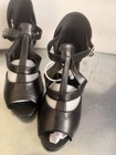 Danceand Sway Women Black Ballroom Dance Shoes T-strap Open Toe Heels Us 9