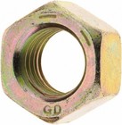 1 2 -13 Grade 8 Finished Hex Nuts Yellow Zinc Plated Steel Qty 100