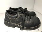 Skechers Vintage Chunky Platform Black Leather Shoes Womans Size 6 5