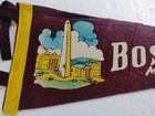 Vintage Boston Massachusetts Felt Pennant 11 5   cs1131 
