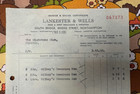 Lankester   Wells  Northampton Wine   Spirits 1959 Invoice   Excise Certificates