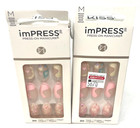  2  Kiss Impress Press-on Manicure Nails New In Packaging 88910 - Spark Of Joy